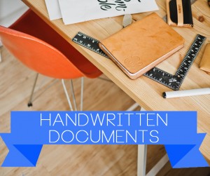 handwritten documents