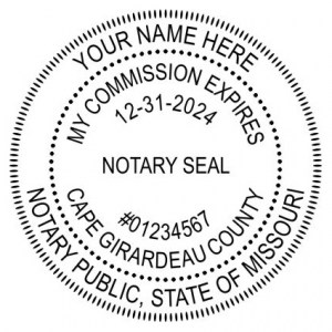 Missouri Notary Insert Only